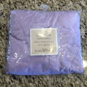 NWOT Koala Baby Purple Knit Crib Sheet OS
